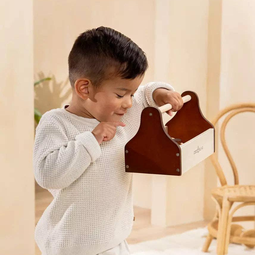 Houten Gereedschapsspeelset | Starterset met kist, zaag, hamer en meetgereedschap