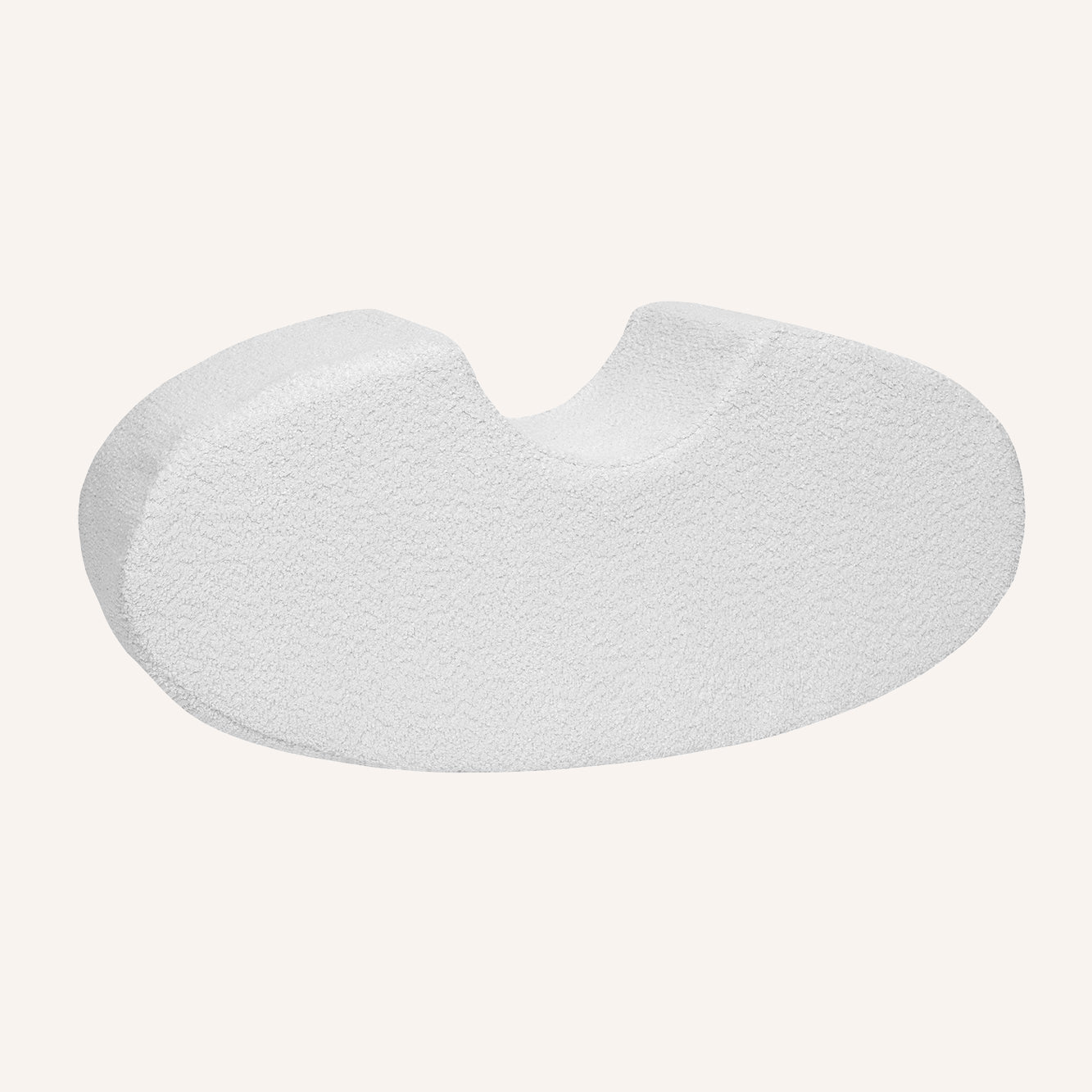 Bean Shape Foam Module - White Boucle
