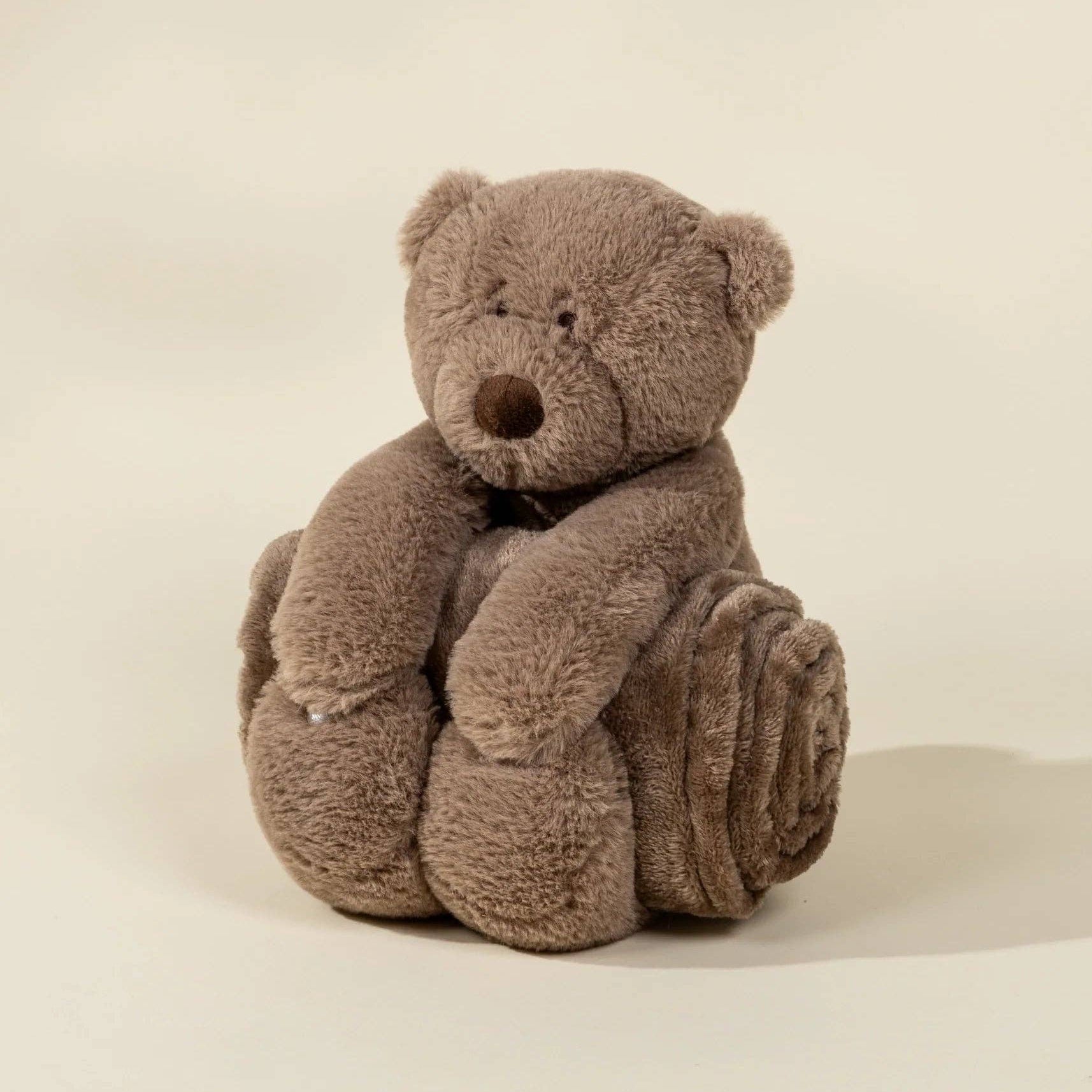 Bear Cuddle Blanket | Soft cuddly toy with warm blanket