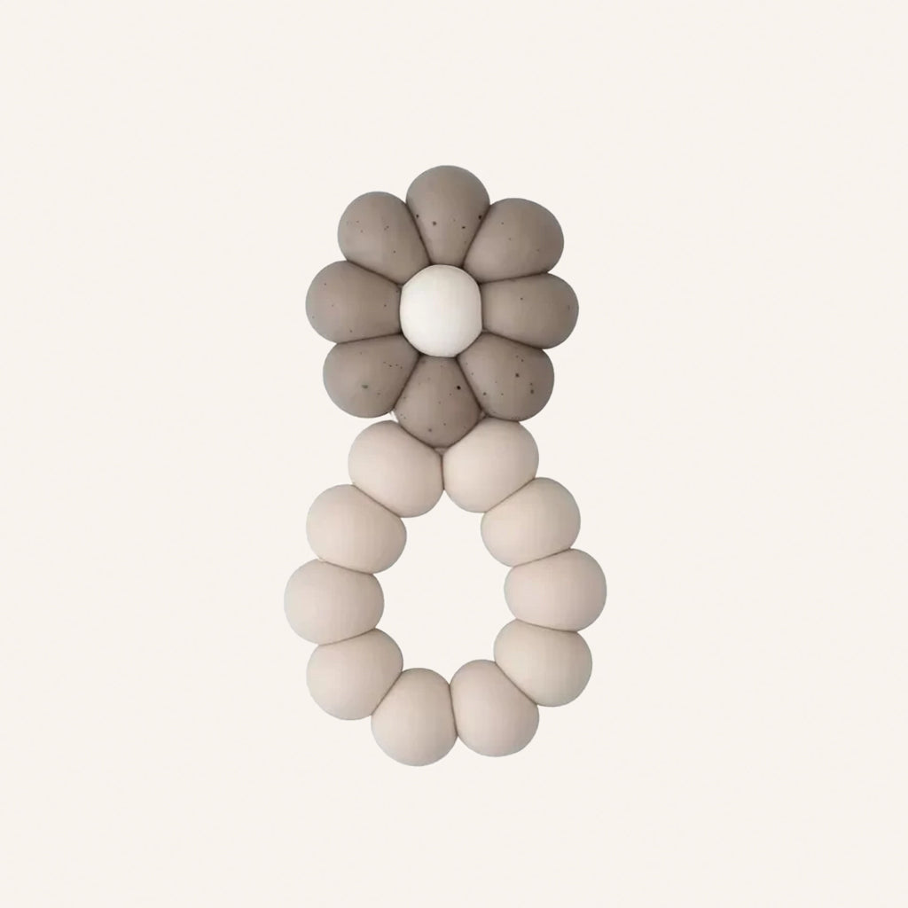 Daisy Taupe BPA-vrij - Siliconen Bijtring