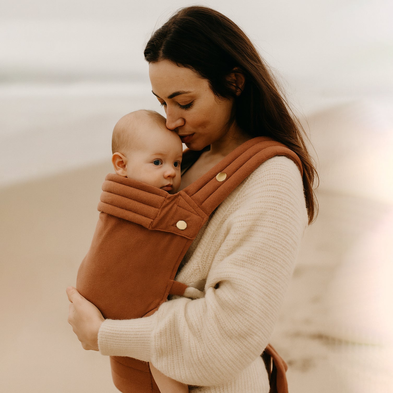 Ergonomic Terracotta Baby Carrier